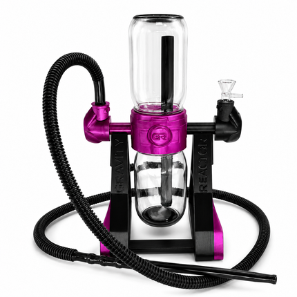 Gravity Reactor™ in magenta — 360° rotating dual-chamber water system, complete kit
